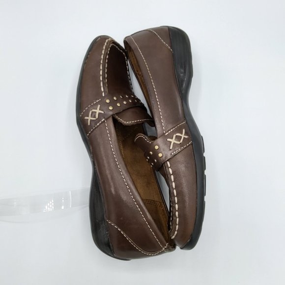 Natural Soul by Naturalizer CRAVER Brown Leather Loafer SZ 7 - Picture 10 of 13